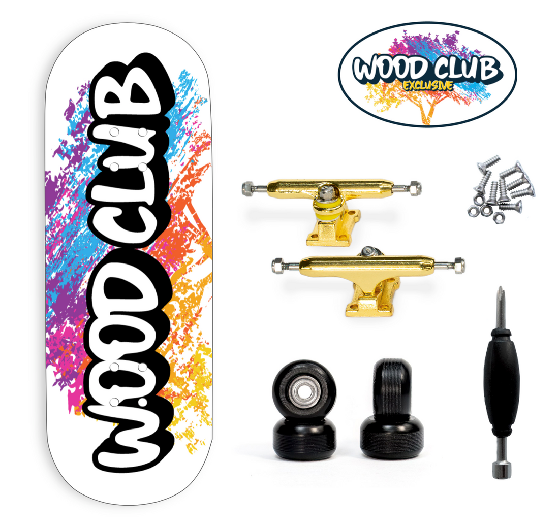 Fingerboard WoodClub EXCLUSIVE 32 mm - "LOGO WHITE"