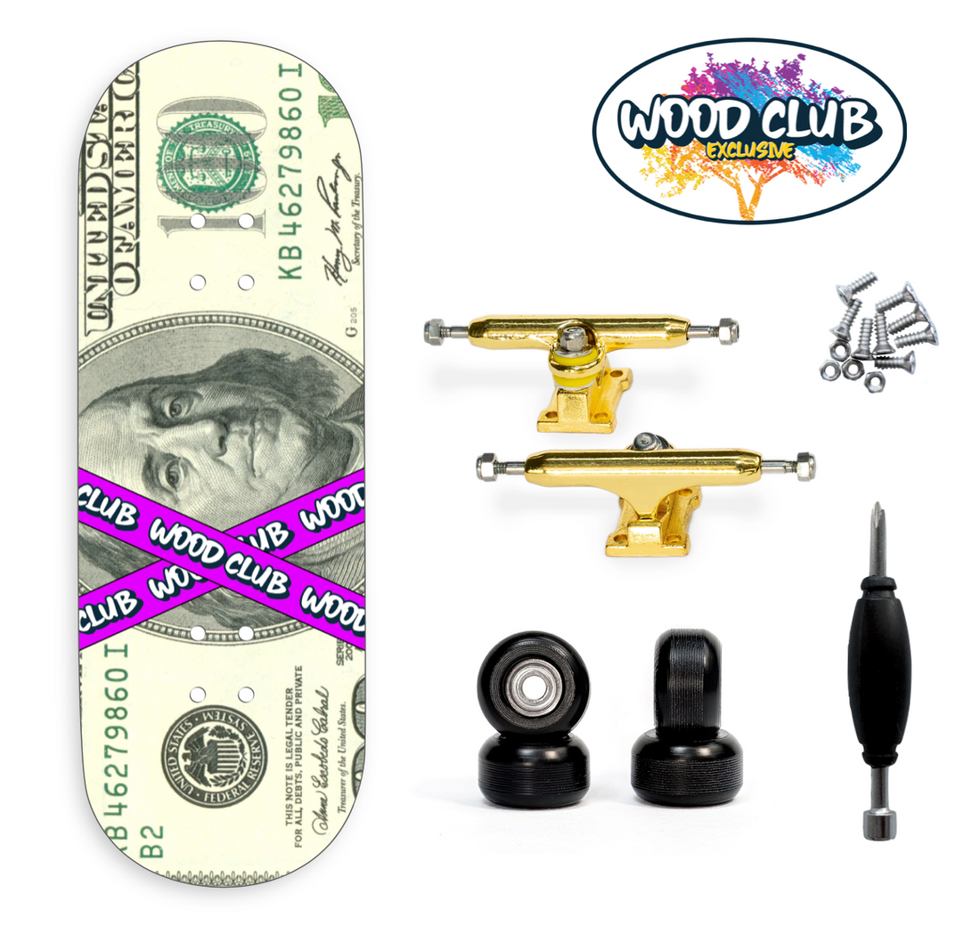 Fingerboard WoodClub EXCLUSIVE 32 mm - "DOLLAR"