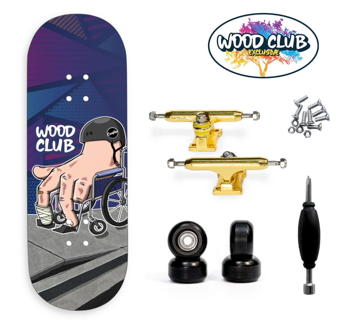 Fingerboard WoodClub EXCLUSIVE 36 mm - "WHEELCHAIR"