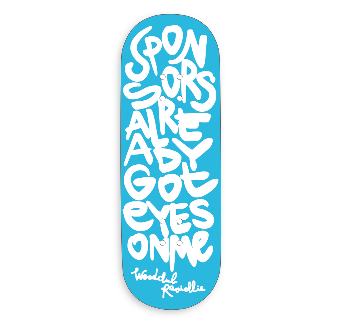 Drewniana deska WoodClub EXCLUSIVE 34 mm - "SPONSORS"