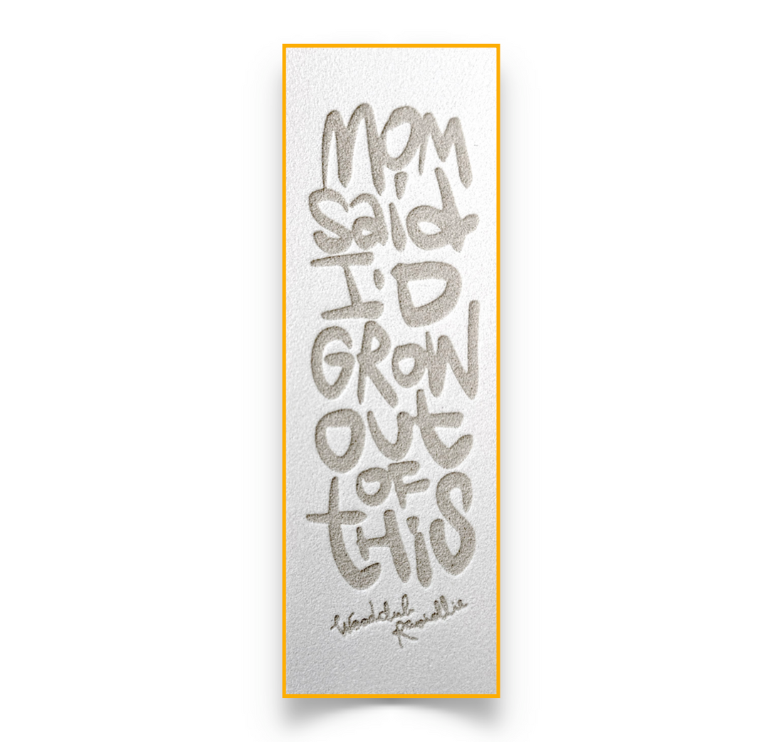 WoodClub Piankowy Tape EXCLUSIVE 1 szt. Biały - "MOM SAID"