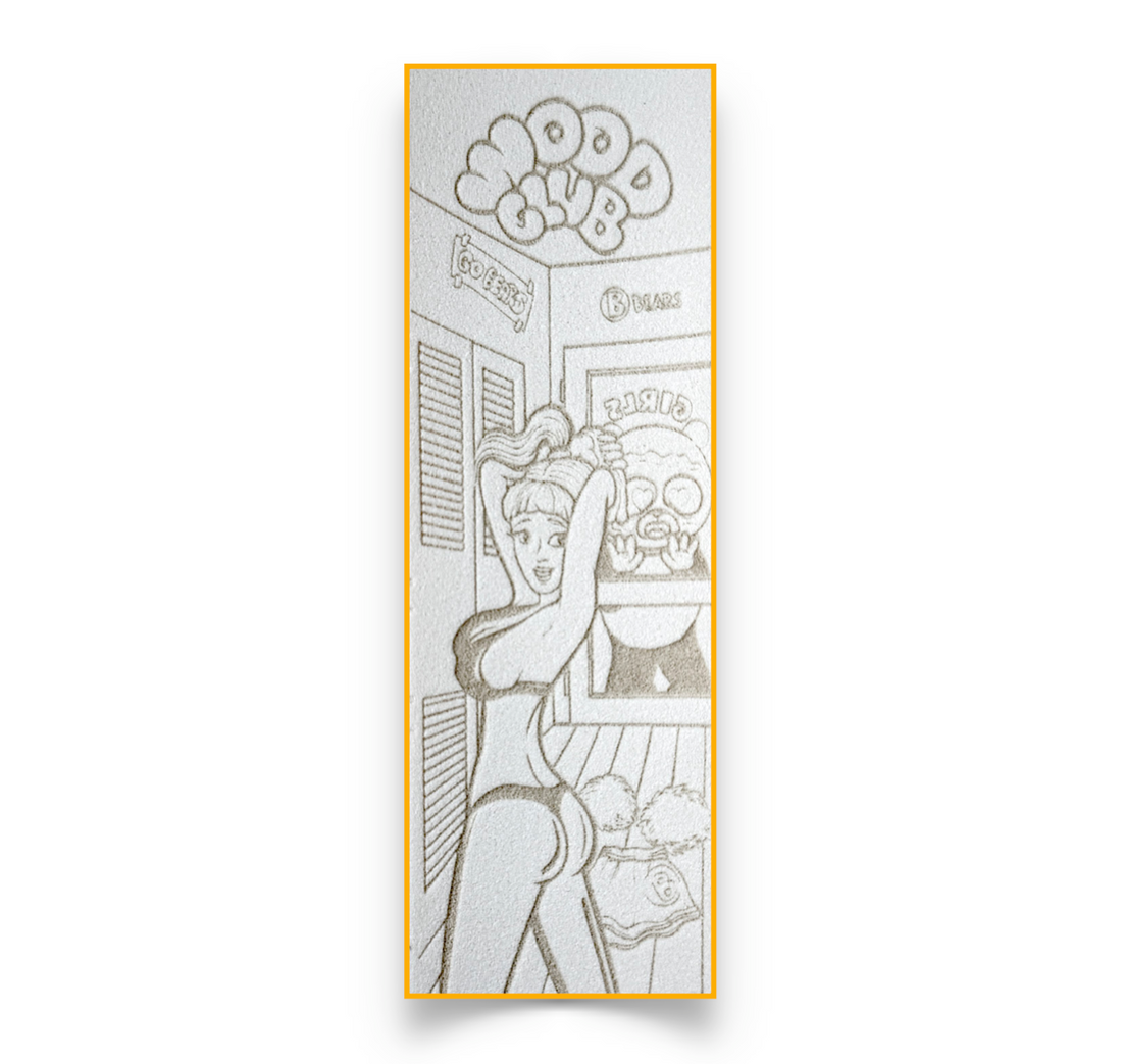 WoodClub Piankowy Tape EXCLUSIVE 1 szt. Biały - "CHANGING ROOM"