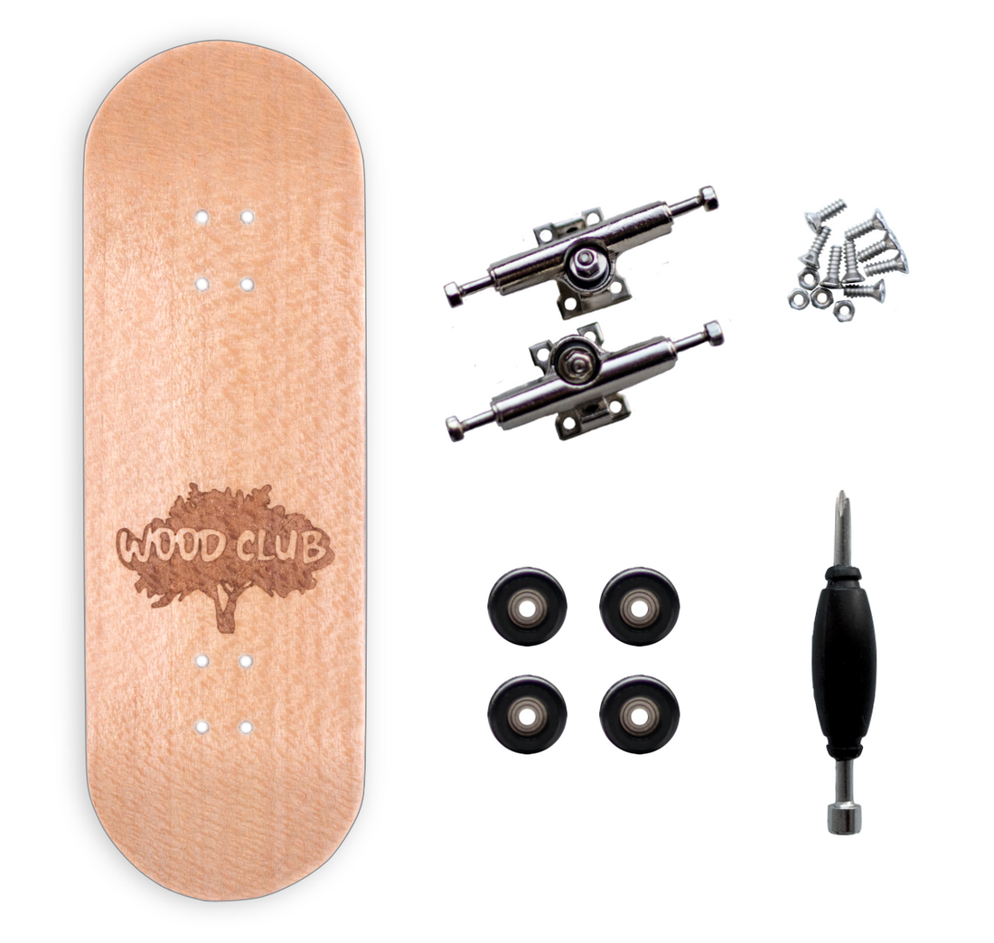 Drewniany Fingerboard WoodClub 29 mm - Czarny