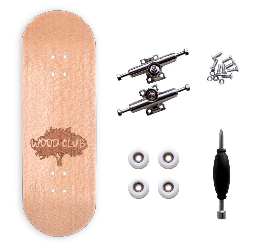 Drewniany Fingerboard WoodClub 29 mm - Biały