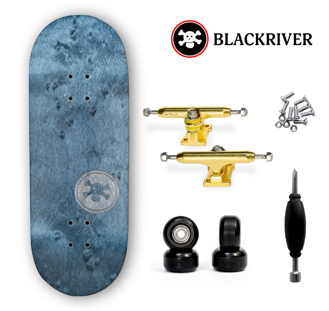 Fingerboard Blackriver 33,3 mm - "BR Mini Logo" X-Wide Blue