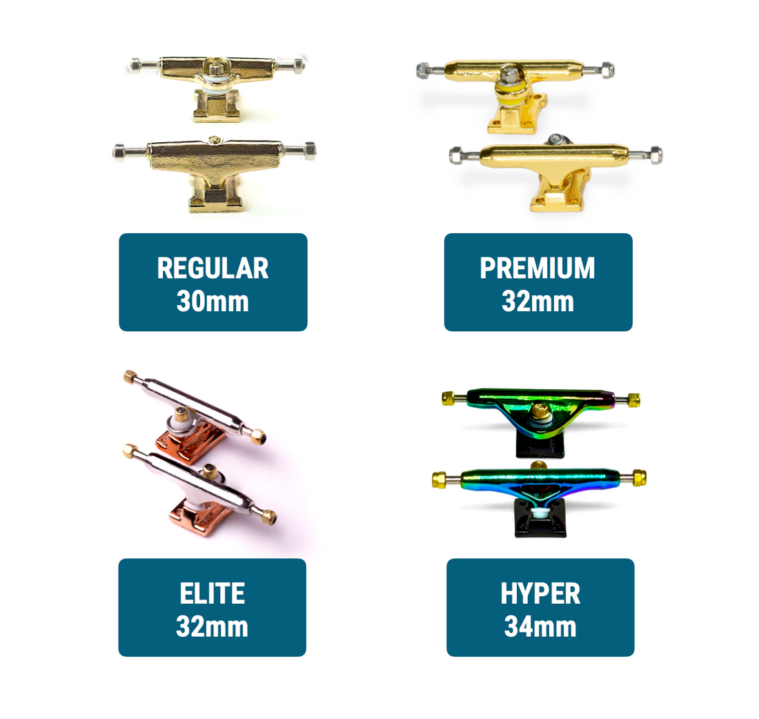Drewniany Fingerboard WoodClub 32 mm - Ciemnoniebieski