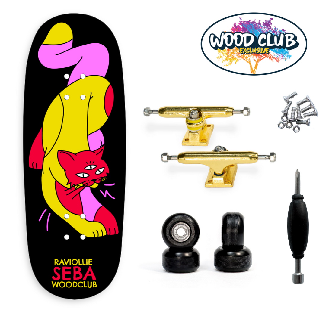 Fingerboard WoodClub EXCLUSIVE 35 mm - "SEBAFSK8 ETHEREAL"