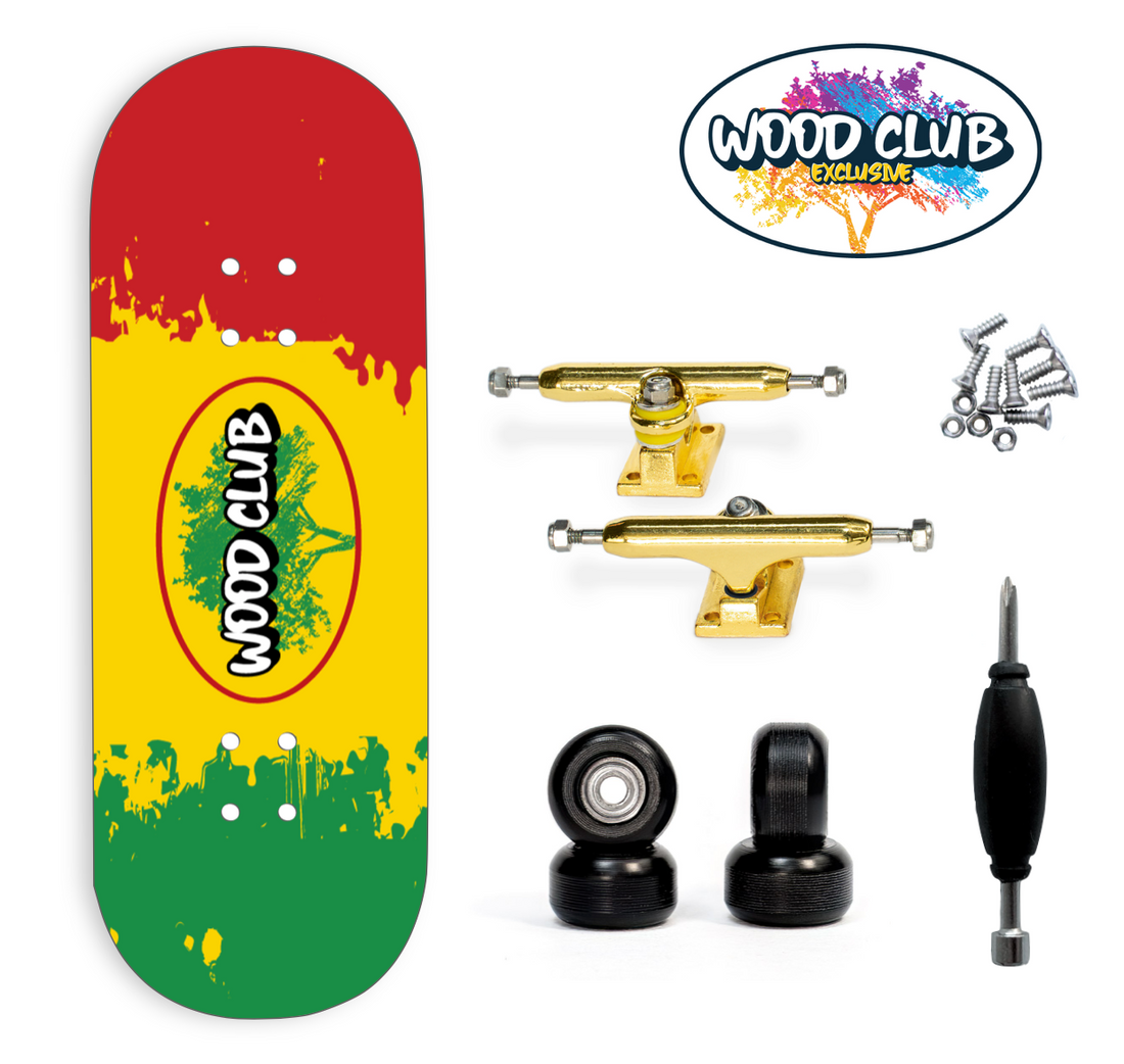 Fingerboard WoodClub EXCLUSIVE 32 mm - "RASTA"