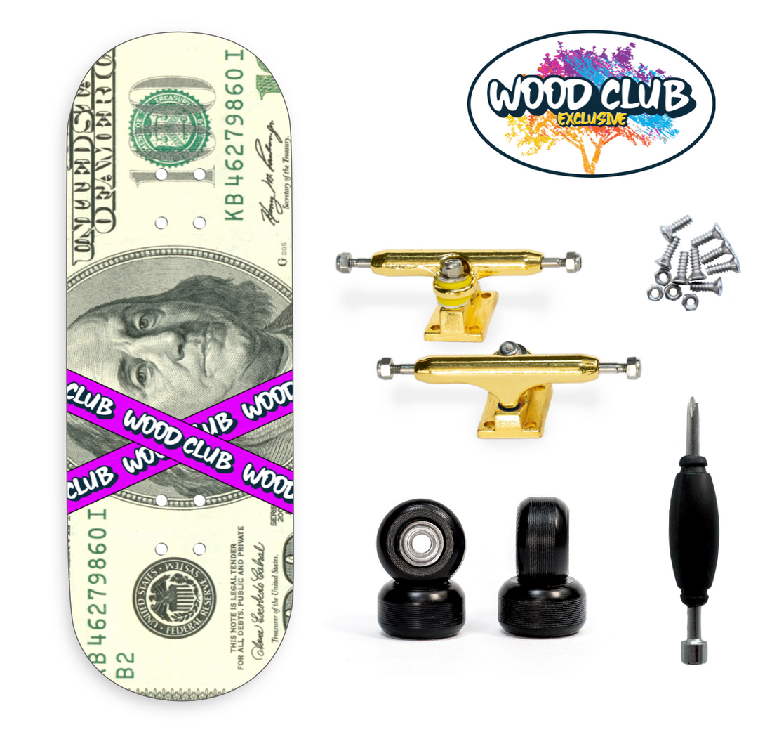 Fingerboard WoodClub EXCLUSIVE 32 mm - "DOLLAR"