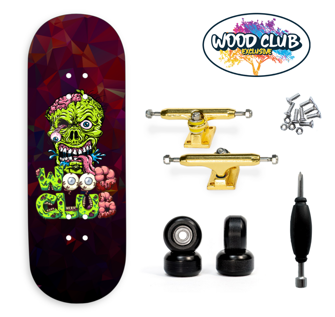 Fingerboard WoodClub EXCLUSIVE 32 mm - "ZOMBIE HEAD"