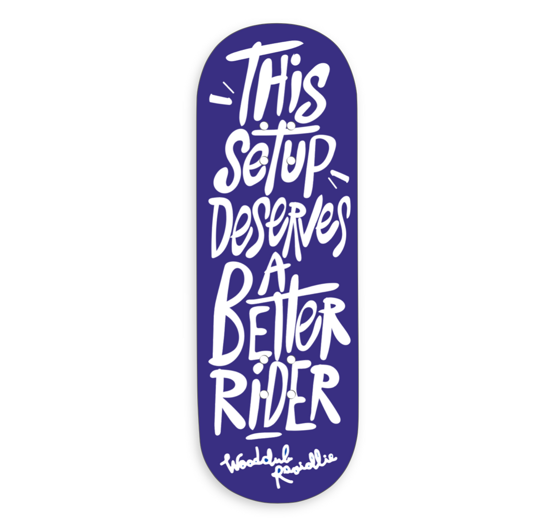 Drewniana deska WoodClub EXCLUSIVE 32 mm - "BETTER RIDER"