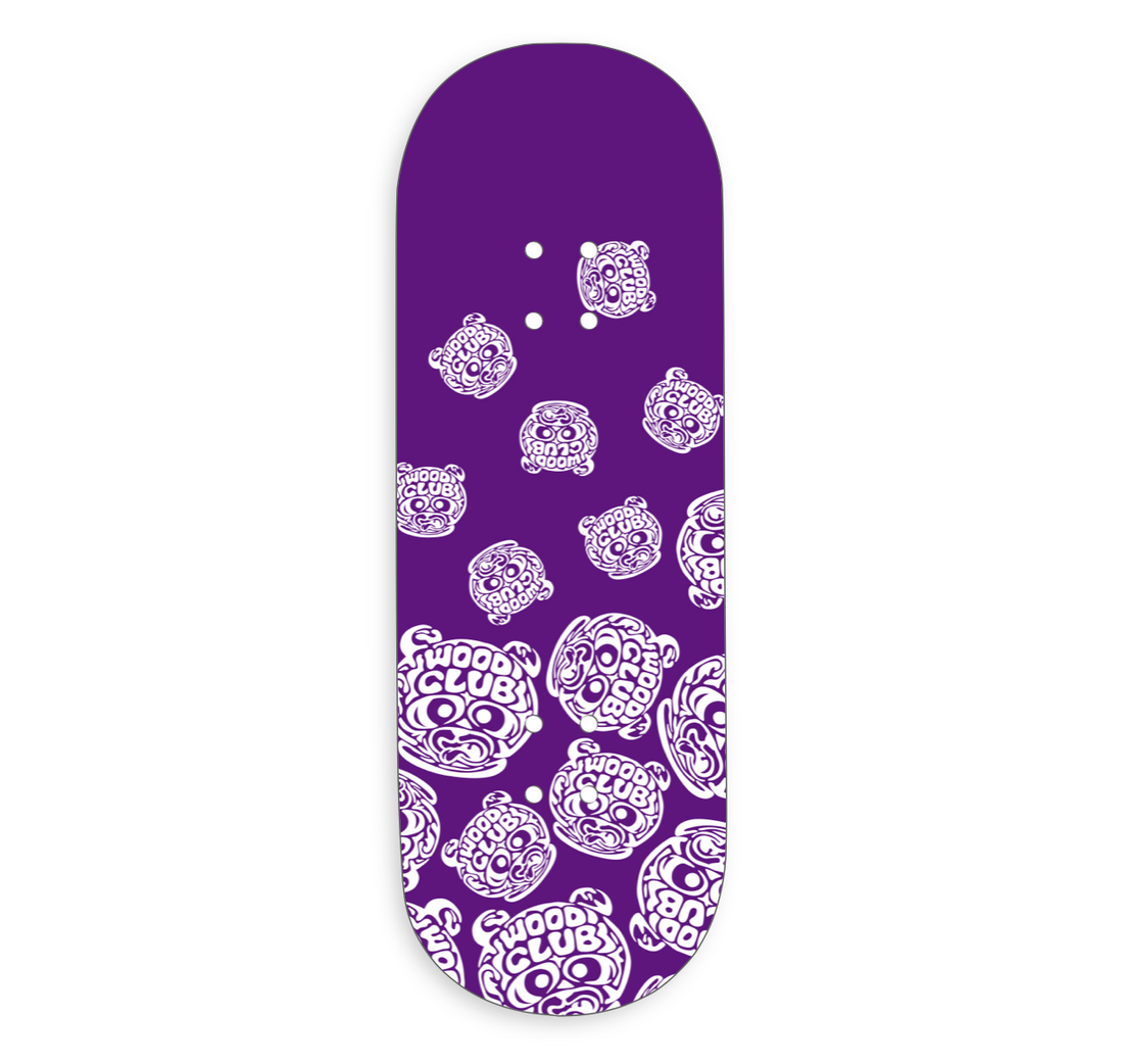 Drewniana deska WoodClub EXCLUSIVE 32 mm - "PURPLE PANDAS"