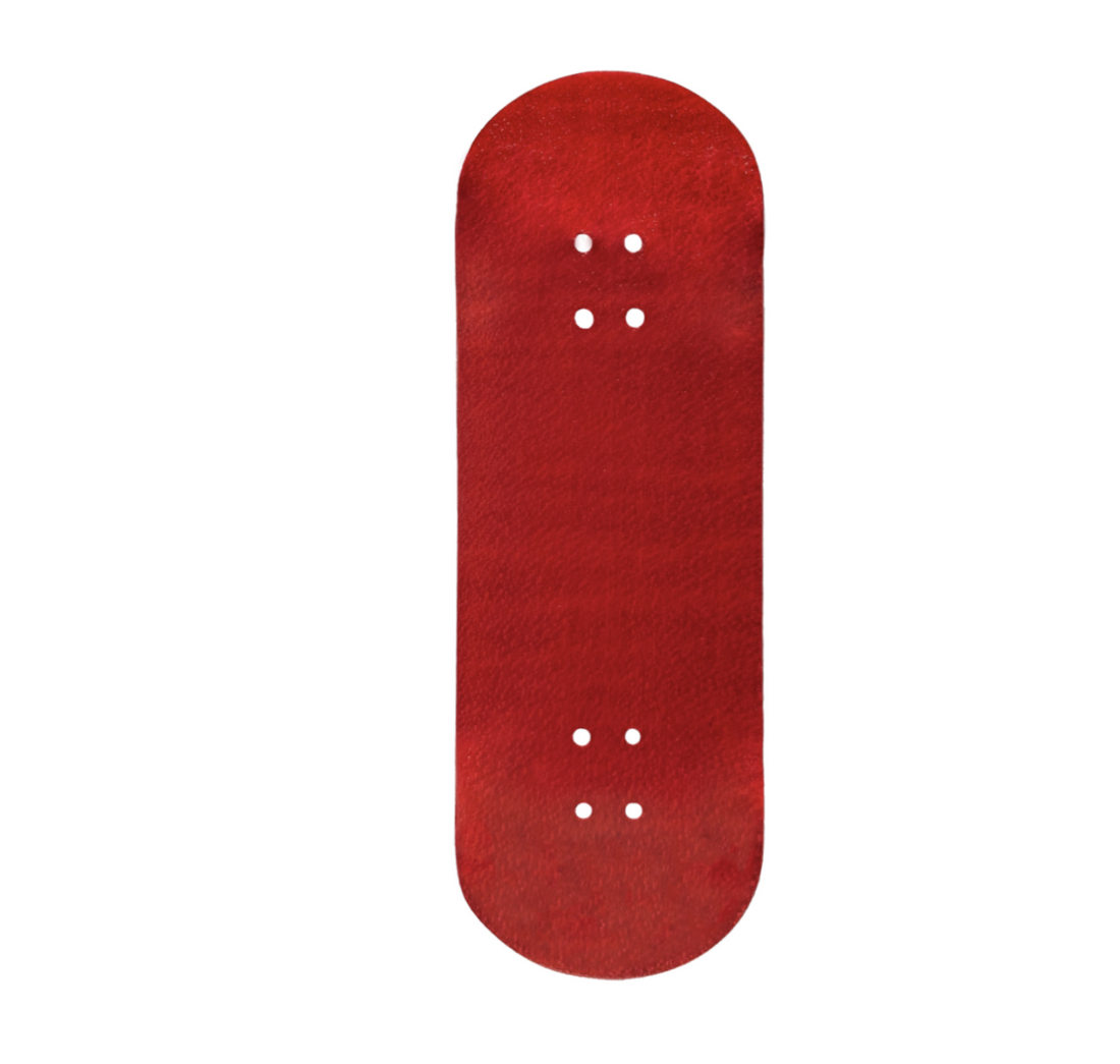 WoodClub Drevená doska 32mm - Červená - Drevené Fingerboardy Rampa Rampy Grip Fingerboard Blackriver Berlinwood